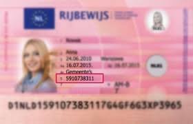 Documentnummer rijbewijs